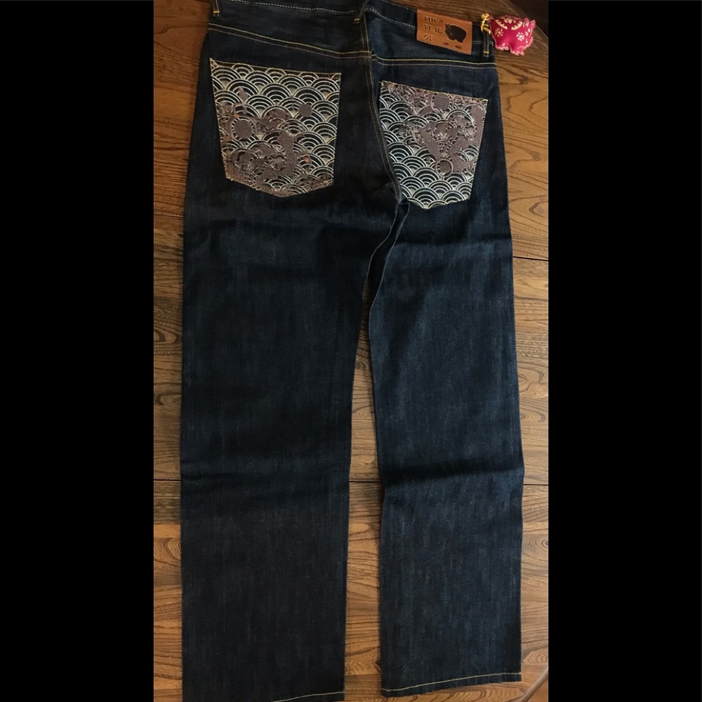 NWT TYO The Year Of … Selvedge Denim Iridescent Moonpie 34 Denim Jeans